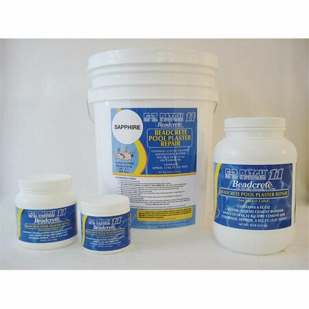 WHOLE-IN-ONE 3 lbs Water Blue Glass Bead Plaster Repair WH3515072